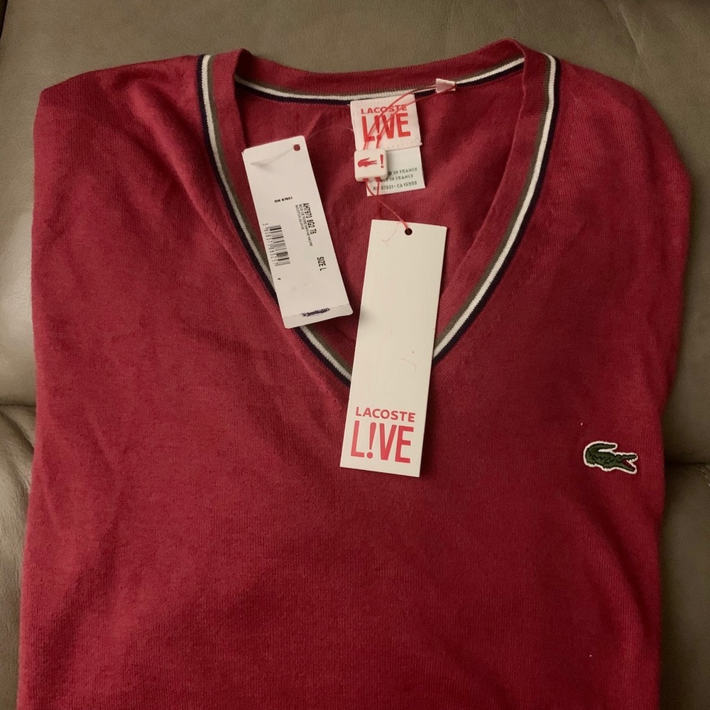 Men’s Lacoste Sweater New